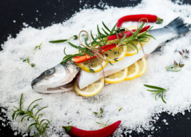 Brancin pečen u soli