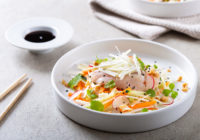 Sashimi od brancina u toploj salati Darkova Wev kuharica Cromaris recept--2