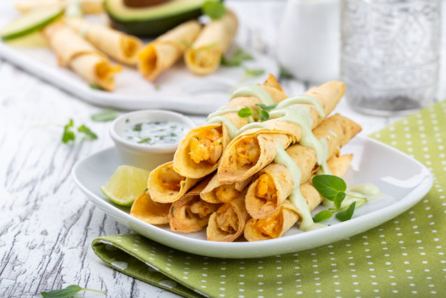 Taquitos s piletinom Darkova Web Kuharica Dukat President krem svježi sir recept