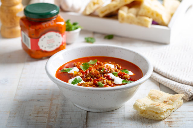 Ajvar juha s mljevenim mesom i bakina tajna ajvarom
